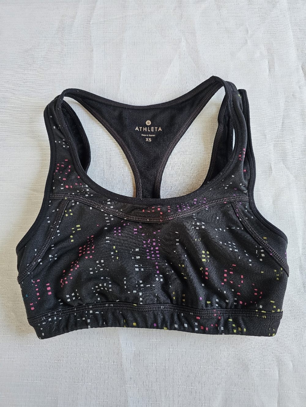 Athleta Women’s XS Electra Mixed Dot Print Triple Dare Full Support Sports Bra